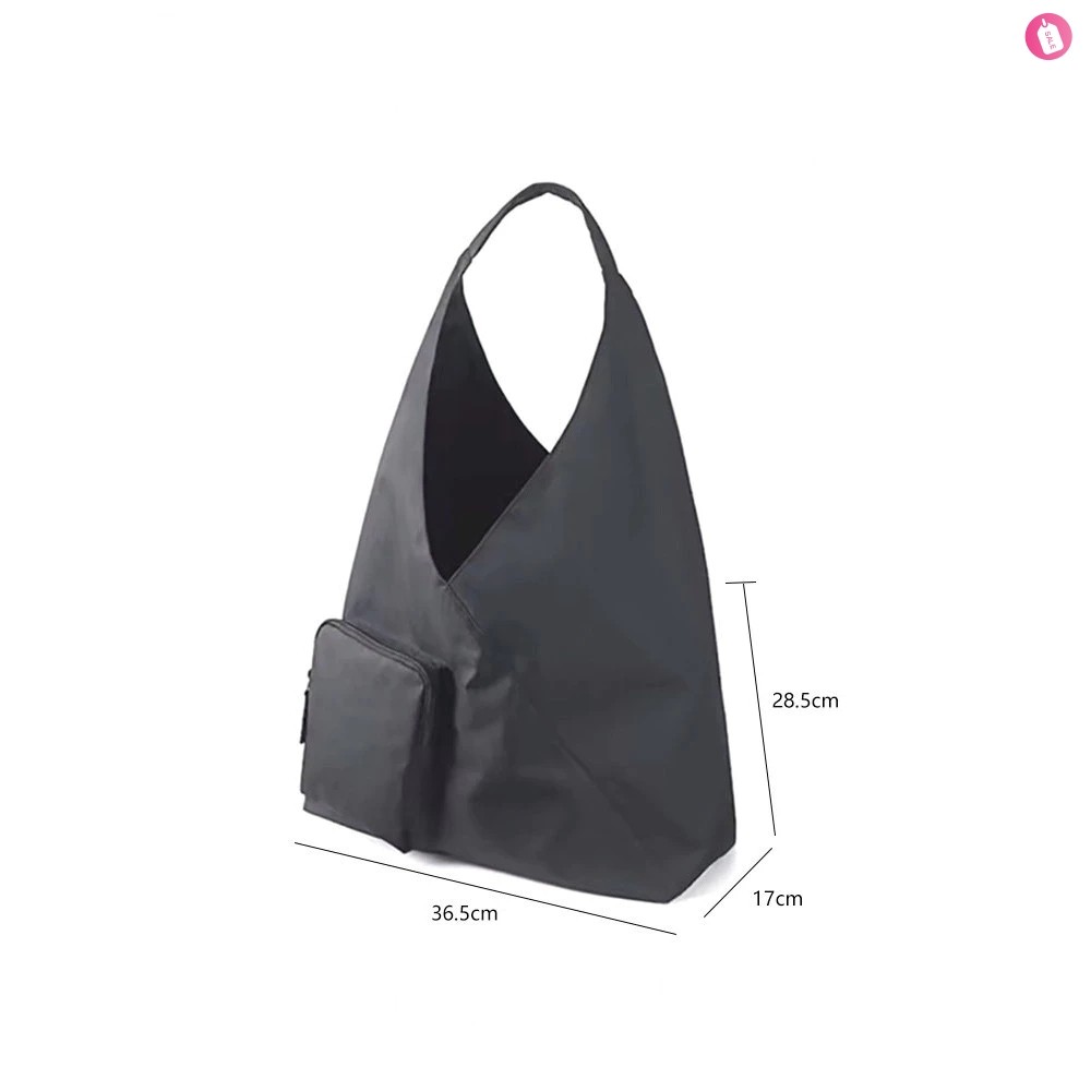 GC2 Túi đeo vai Nylon MUJI Nhật Bản dành cho nữ Túi Tote chống nước dung tích lớn Túi xách nhẹ CG2
