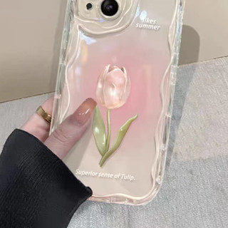 Ốp Lưng Dây Hoa Gấu Tulip Thời Trang Cho Realme Note 60 60X 50 C75X C61 C75 C63 C65S C67 C55 C53 C51 C35 C21Y C25Y 10 9 Pro 8 5G 9i 4G Cô Gái TPU Vỏ Điện Thoại