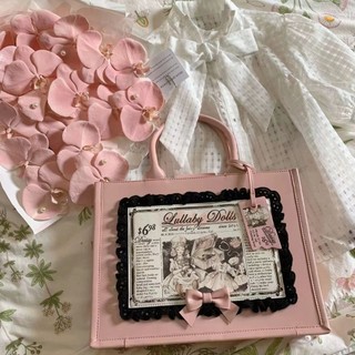 Túi đeo vai lớn dung tích lớn màu hồng trong suốt bằng PVC vintage