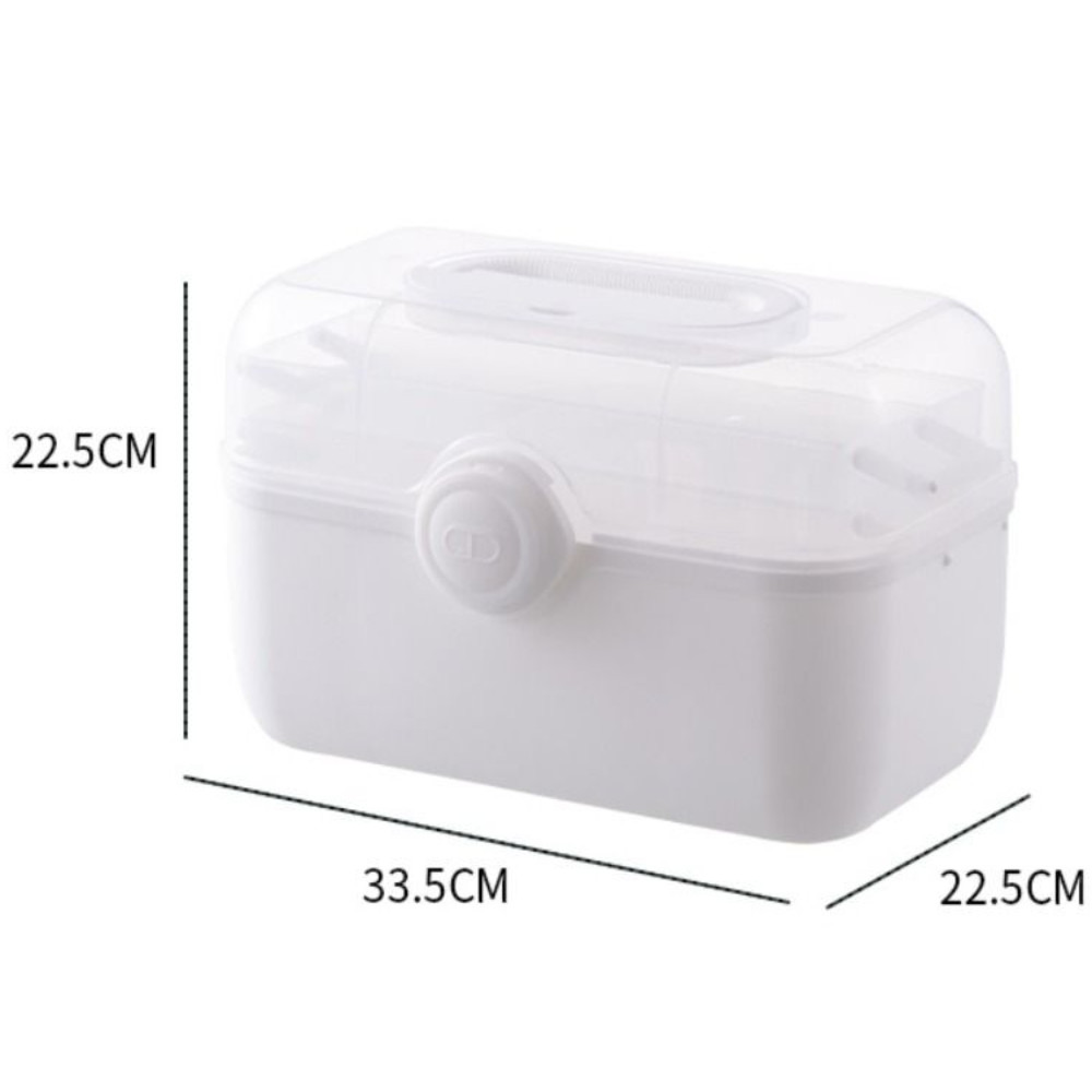 Hộp đựng thuốc CHEESELY, dung tích lớn, 3 tầng tháo rời, bền bỉ, hộp sơ cứu/lưu trữ tại nhà