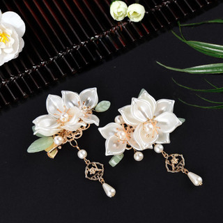 Đũa Tóc Ngọc Trai Hoa Cho Hanfu - Quà Tặng Phù Hợp Cho Bạn Gái và Người Yêu