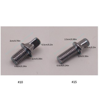COLO 10 Chiếc Trống Căng Thanh Vít Chặt Kim Loại Chống Rỉ Vít Ngắn Trống Phần Cứng Vít Cho Nhạc Cụ Gõ Par