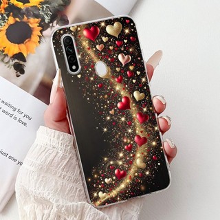 Dành Cho Oppo A31 (2020) / A8 (2019) Vỏ Điện Thoại Mèo Hoa Thanh Lịch Oppo A31 A8 CPH2015 Vỏ TPU Silicon Mềm