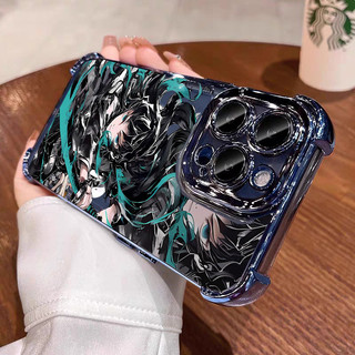 Anime Demon Slayer Tokitou Muichirou Nezuko Ốp Lưng Điện Thoại Xiaomi MI 14T Pro 15 Ultra 13 14 Pro POCO X7 X3 F5 M3 M4 Pro X5 F4 Vỏ Giáp Chống Sốc Trong Suốt Mạ Silicon Mềm
