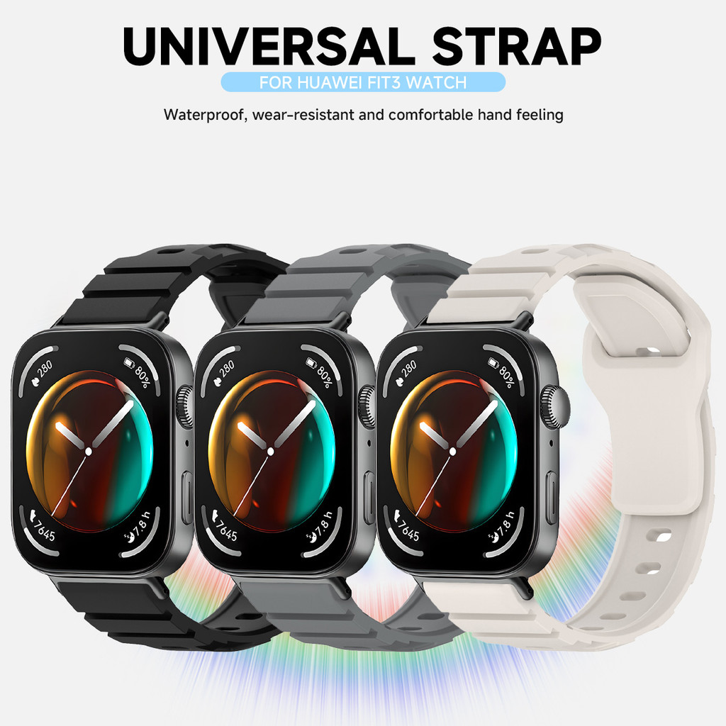 Dây đeo silicon thể thao cho Huawei Watch Fit 5 / Fit 5 Pro / Fit 4 / Fit 4 Pro / Fit 3 phụ kiện dây đeo đồng hồ correa