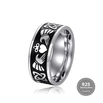BiBi Trang Sức S925 Bạc Unisex Punk Pop Trang Sức Vương Miện Tình Yêu Trang Sức