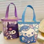 SQ11 Túi xô phong cách Hàn Quốc thời trang Kuromi Sanrio túi đeo vai dễ thương di động đi lại du lịch