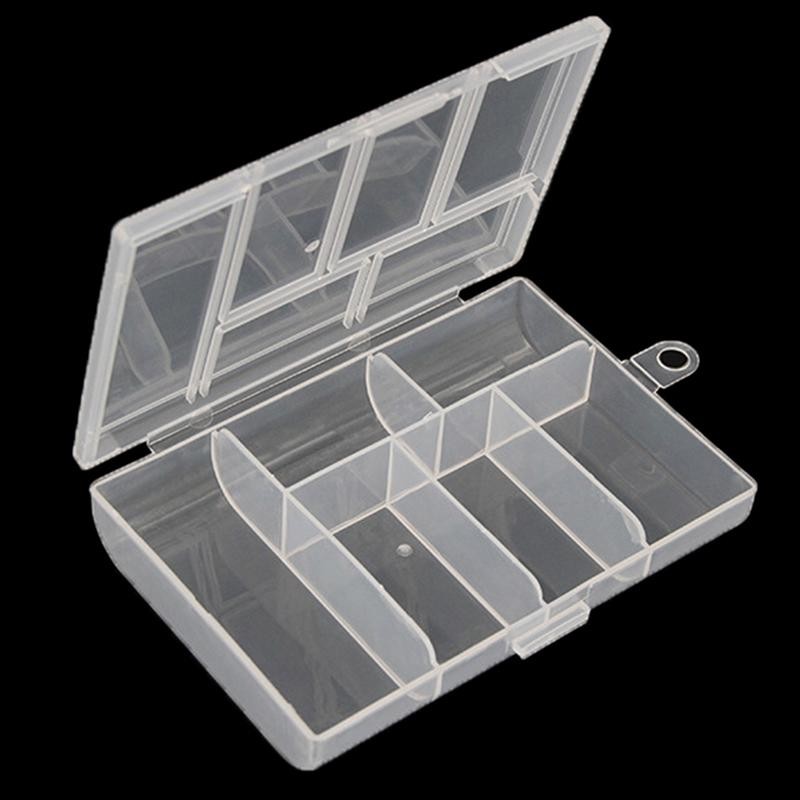 XOITU Di Động Trong Suốt Hình Chữ Nhật 6 Lưới Hộp Bảo Quản Cho Nút Hạt Hộp Đựng Thuốc Hộp Đựng Trang Sức Hộp Trưng Bày VN