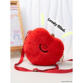 Lemon Fruit Shape Plush Messenger Túi Điện Thoại Di Động Hoạt Hình Hàng Hóa Cà Rốt Túi Đeo Vai Dễ Thương