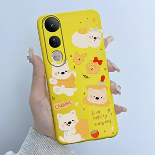 Dành Cho Vivo V50 Lite 5G 4G 2025 Ốp Điện Thoại Hoạt Hình Dễ Thương Gấu Trúc Họa Tiết Hoa Vỏ Màu Kẹo Silicon Mềm TPU Ốp Lưng Cho Vivo V50Lite Vỏ
