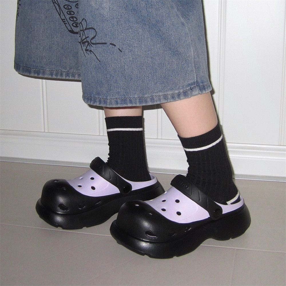 XIXITIAO Giày Sandal Ngoài Trời Đường Phố Phong Cách Nhật Bản Tăng Cường Đế Dày Sinh Viên Mùa Hè Dép Nữ Đi Biển