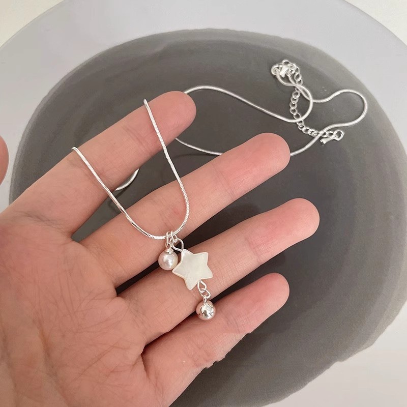 1 / 2 Chiếc Phong Cách Pháp Thanh Lịch Có Thể Điều Chỉnh Vỏ Ngôi Sao Vòng Cổ - Hợp Kim Xương Đòn Dây Chuyền