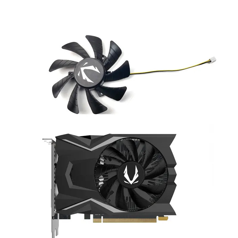 85mm T129215SH 2Pin GTX1650 OC Quạt Làm Mát Chính Hãng Cho Zotac GeForce GTX 1050 1050Ti Mini 1650 OC Thay Thế Thẻ Video