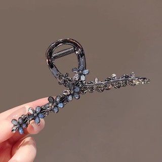 MAUROPOLI [Sẵn sàng] Kẹp cá mập kim cương giả cao cấp nhẹ nhàng Phong cách Hàn Quốc Phong cách mới Tấm đầu lưng Tóc Kẹp kích thước lớn Kẹp tóc nữ Kẹp tóc sang trọng