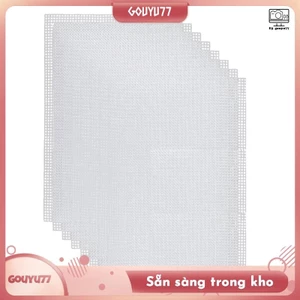 Tấm vải lưới để thêu, Lưới mắt Fursuit, Vải lưới kim điểm trắng cho đồ thủ công DIY, Dự án móc đan
