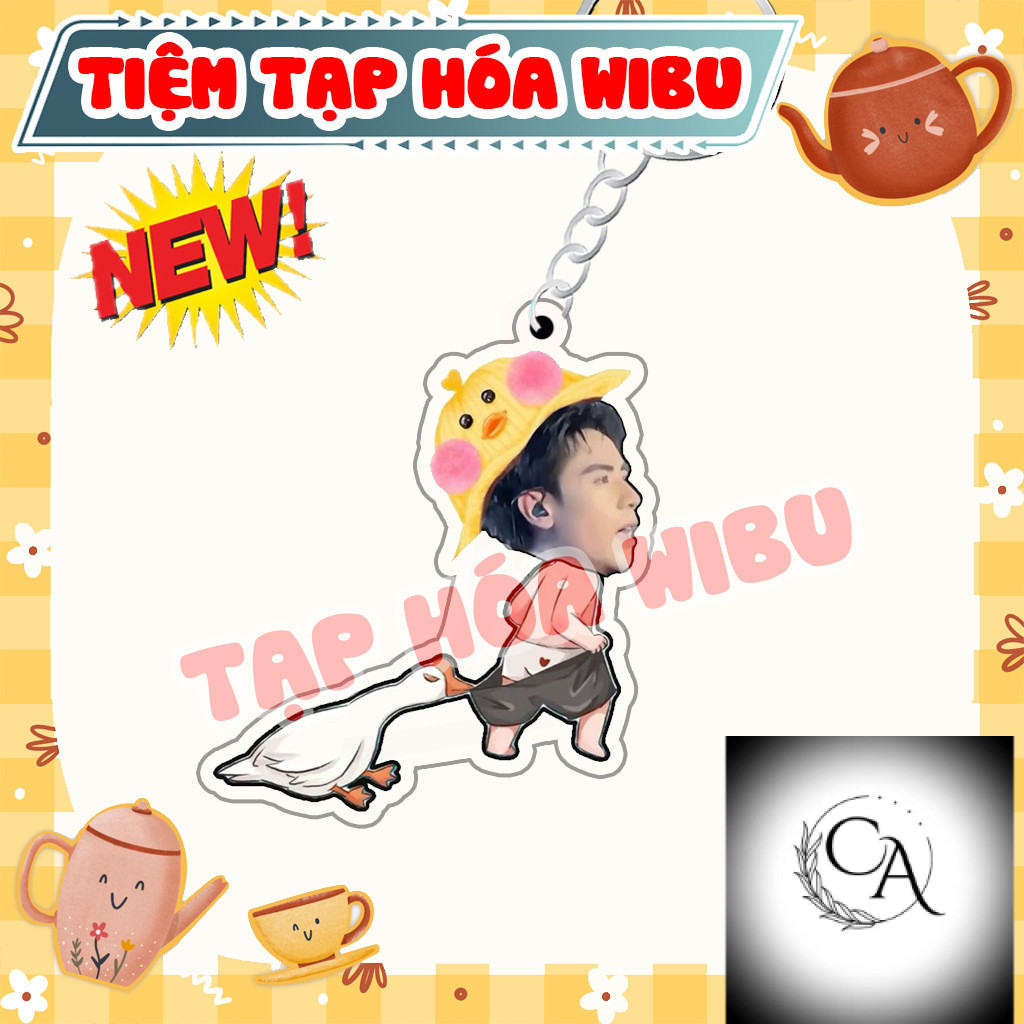 Móc Khoá Keychain Acrylic Quang Hùng MasterD Ghép Mặt Chibi Cute Dễ ...