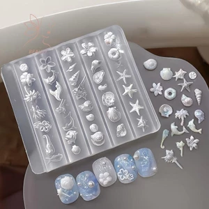 Khuôn 3D Silicon Móng Tay Nghệ Thuật Trang Trí DIY Mẫu Thiết Kế Hoa Khuôn Làm Móng Tay Trang Sức Thủ Công Dụng Cụ Khuôn Móng Tay Trong Suốt {VN}