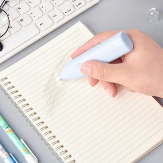 Tự Động Tẩy Dây Đeo Lõi Điện Quạt Nhỏ Làm Sạch Bút Chì Không Dấu Vết Đồ Dùng Học Tập Di Động Thông Minh Tẩy Hoạt Hình DIY Trang Trí Văn Phòng Phẩm