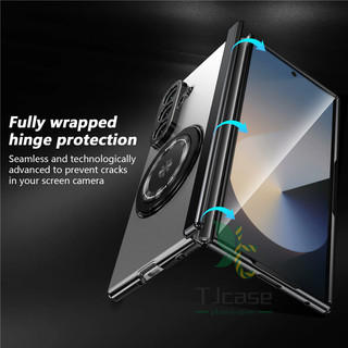 Giá đỡ xoay 360 Vỏ bọc từ tính trên xe Samsung Galaxy Z Fold 7 6 5 4 3 SE AG Vỏ bản lề vòng mờ