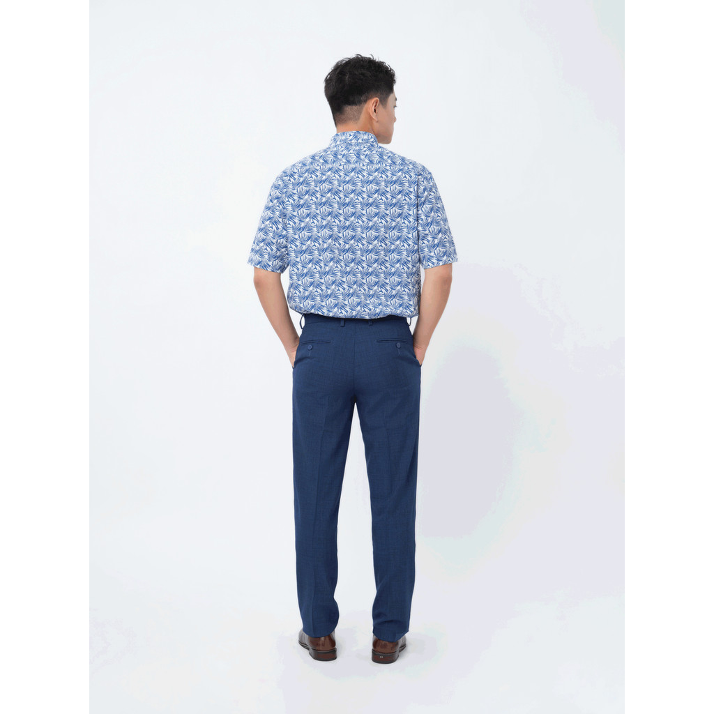 Sơ mi tay ngắn lai ngang VIETTIEN SMART CASUAL vải Bamboo form REGULAR VT00000385