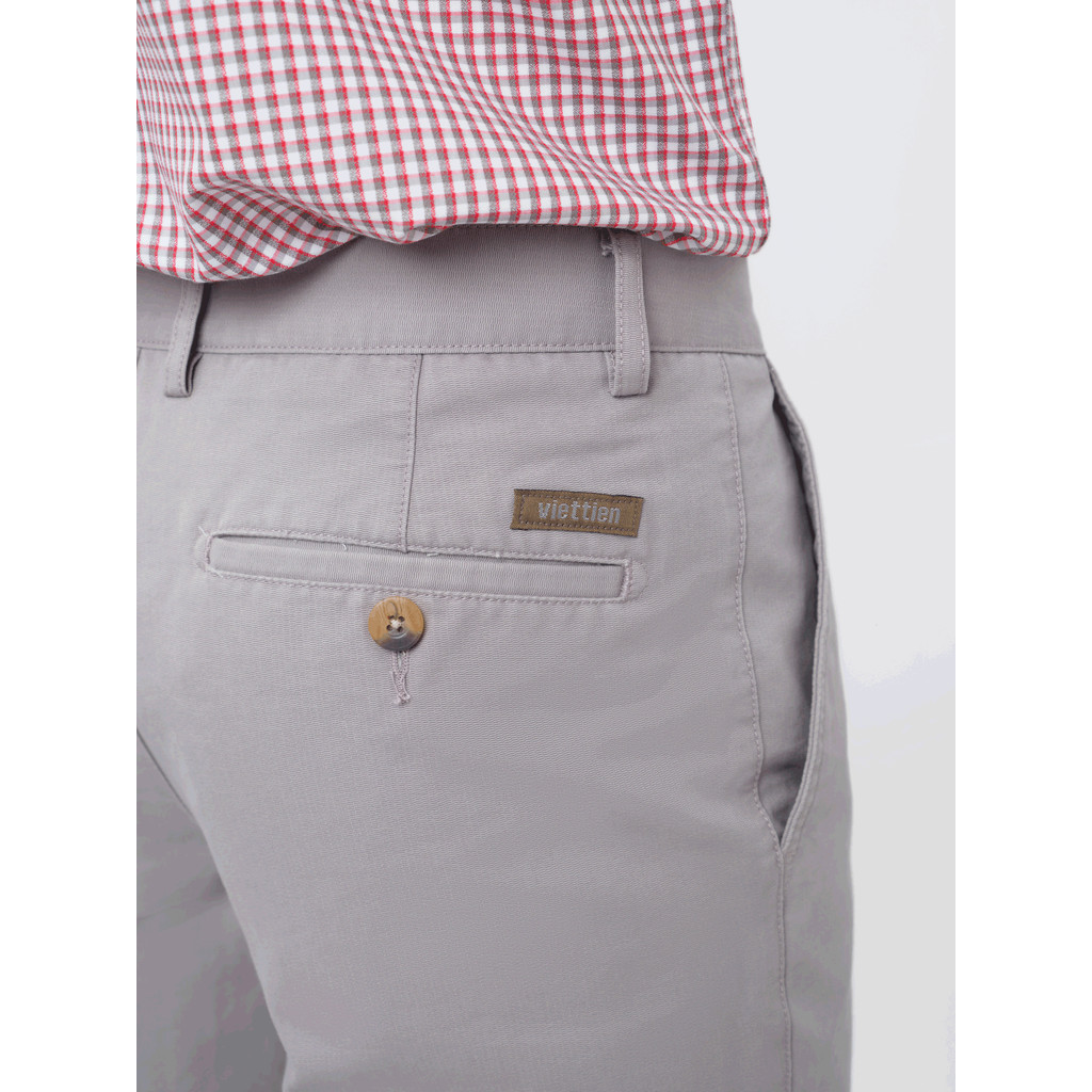 Quần Khaki 1Ply VIETTIEN SMART CASUAL vải 100% Cotton phom REGULAR VT00000434