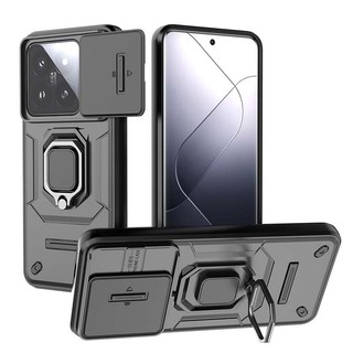 Vỏ Giáp Cho Xiaomi 14 14Pro 14Ultra 13T 14T 13TPro 14TPro Vỏ Ô Tô Ống Kính Từ Tính Bảo Vệ Ốp Lưng Giá Đỡ Vòng Chống Sốc Vỏ Điện Thoại