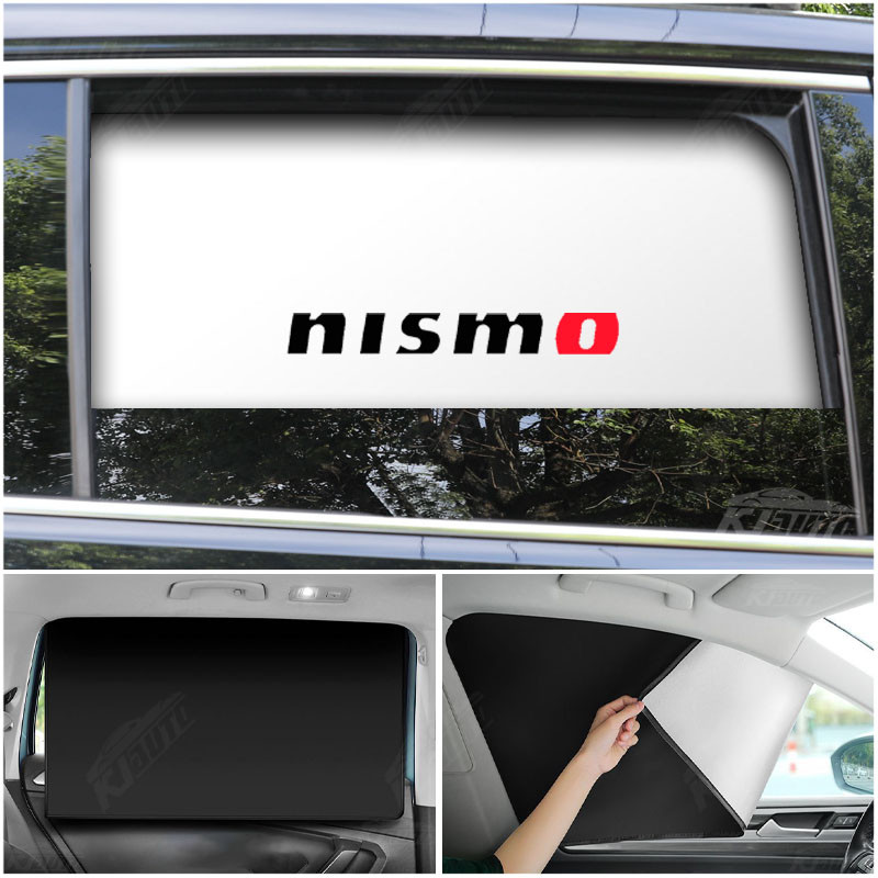 Nissan Nismo Có Thể Gập Lại Tấm Che Nắng Kính Chắn Gió Tấm Che Nắng Ô Tô Chống Nắng UV Chặn Dụng Cụ Làm Mát