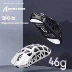Attack Shark R3 Chuột Chơi Game Hợp Kim Magiê 3 Chế Độ Không Dây 8k Chuột Thể Thao Nhẹ PAW3395 Vỏ Cá Tính — ảnh 4