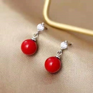✨✨Bông Tai Ngọc Trai Sang Trọng Bạc 925 Bông Tai Trang Sức Đơn Giản Dài Không Gây Dị Ứng Bông Tai 25.6.5