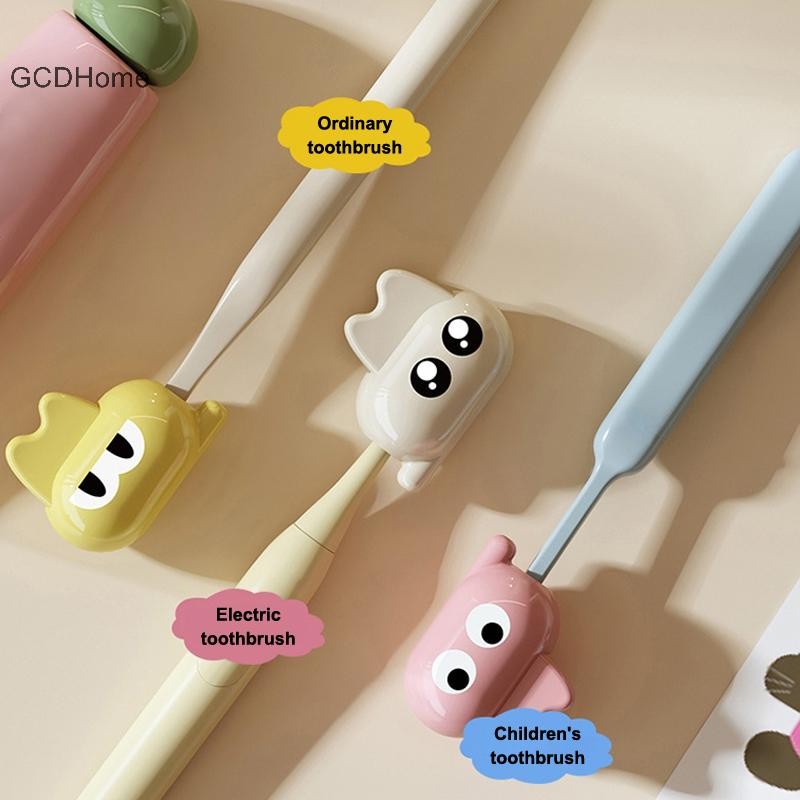 GCDHome Bàn chải đánh răng di động Kẹp nhựa chống bụi Mũ bảo vệ chống vi trùng cho du lịch Đi bộ đường dài Cắm trại Phòng tắm HOT