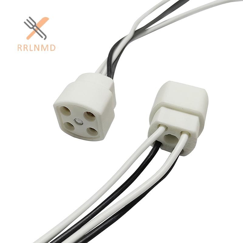 Giá đỡ đèn RRLNMD G10Q có vòng cáp dài 15 / 25cm Cắm 4 chân Đế đèn Ống cách nhiệt Đèn cực tím Đế đèn MỚI