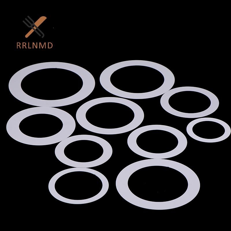 RRLNMD LED Spotlight Downlight O Nhẫn Trắng Chụp Đèn Vòng Adapter Che Khuyết Điểm Miếng Đệm Shim Vòng Đệm Ánh Sáng Đứng Nối Dài Miếng Đệm MỚI