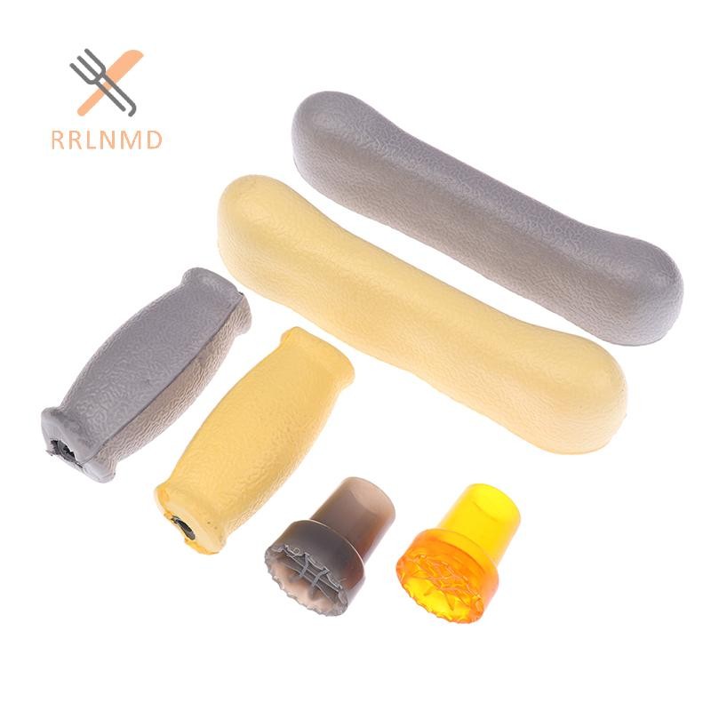 RRLNMD 6 Cái / bộ Phụ Kiện Nạng nách Bộ Miếng Lót Thay Thế Cao Su Chống Trơn Trượt Nách Đệm Tay Miếng Lót Phụ Kiện MỚI