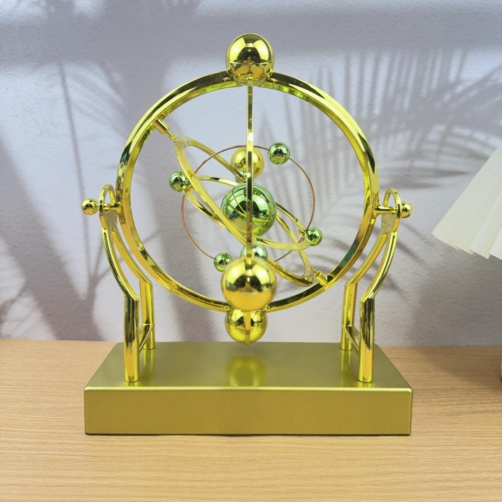 Con lắc chuyển động vũ trụ AWNGD, Giáo dục di động Quỹ đạo thiên thể Chuyển động vĩnh viễn, Độc đáo với đế xoay từ tính Wobbler Trang trí nội thất