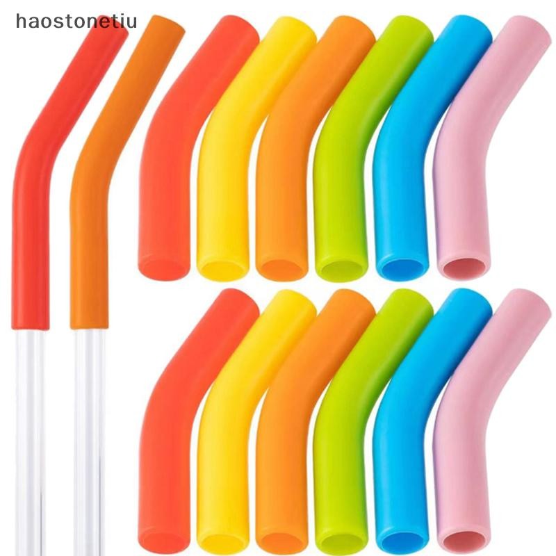 HA 6 Cái / bộ Ống Hút Silicon Mềm Thích Hợp Cho Ống Hút Thép Không Gỉ Có Thể Tái Sử Dụng Vòi Phun Rộng 9 Mm n