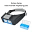 Tai nghe phóng đại VIC với 4 đèn LED USB có thể sạc lại để làm việc chính xác