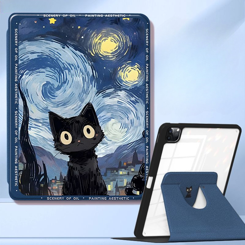 Ốp Lưng Máy Tính Bảng Cho Samsung Galaxy Tab S6 lite 10.4inch S10ULTRA S9plus / s10plus 12.4inch S7plus / S8plus Tab A7 lite Tab A9 Plus S9 FE + Kiểu Sách Xoay Có Giá Đỡ Bút Chì