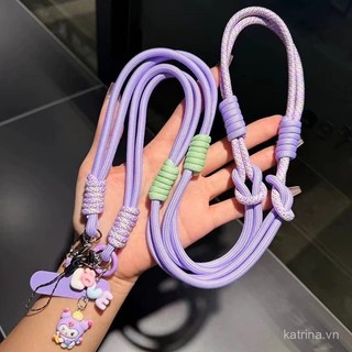 [Mặt dây chuyền ốp điện thoại] Dây đeo điện thoại dệt nhiều màu sắc mới của Hàn Quốc, kẹp đeo chéo bền bỉ cho máy ảnh DJI Little Bee, dây dài Q8LT