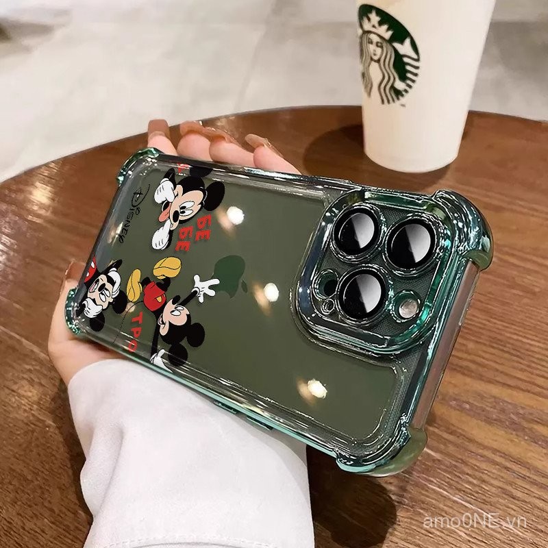 Ốp Lưng Chuột Mickey 3 In1 Cho Realme C11 C15 C17 C20 C30 C30S C31 C33 C35 C53 C55 Ốp Điện Thoại Mềm Chống Rơi Vỏ Bảo Vệ Dễ Thương