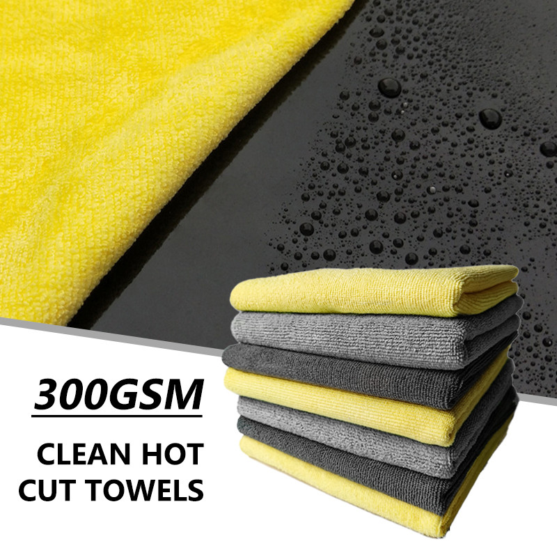 SEAMETAL 40x40cm Khăn Microfiber Edgeless Khăn Giặt Ô Tô Siêu Mềm Siêu Thấm Hút Tự Động Sấy Vải Làm Sạch Rag
