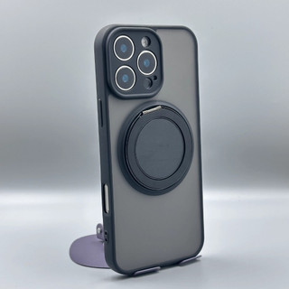 Matte Finish Từ tính iPhone 16 Pro Max mờ Case cho iPhone 15 14 13 12 11 Pro Max 14Plus 15Plus 16Plus với giá đỡ xoay 360 tích hợp