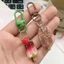 VIC Whimsical Món Tráng Miệng Chủ Đề Móc Khóa Nhựa Thiết Kế Kem Phong Cách Cho Sinh Nhật