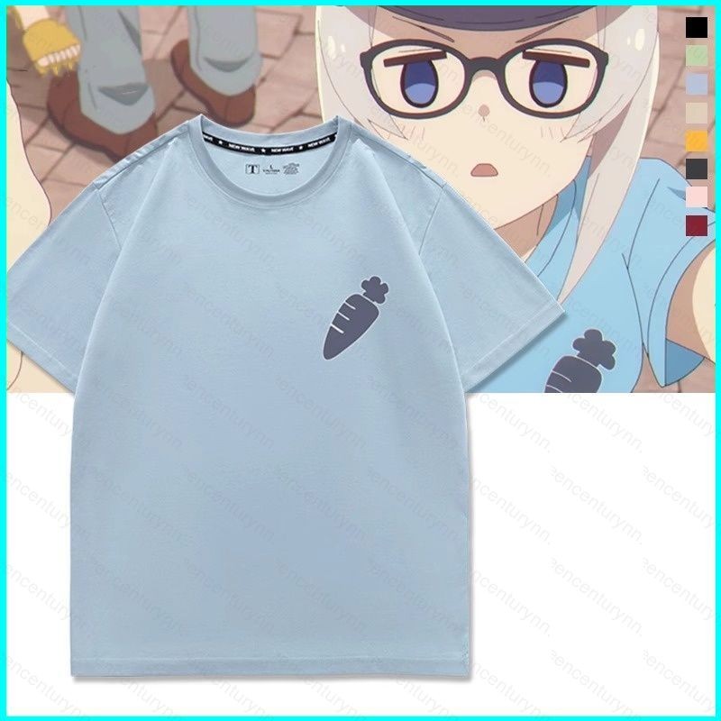 Top anime GN Umamusume Lọ Lem màu xám oguri, áo thun tay ngắn mùa hè