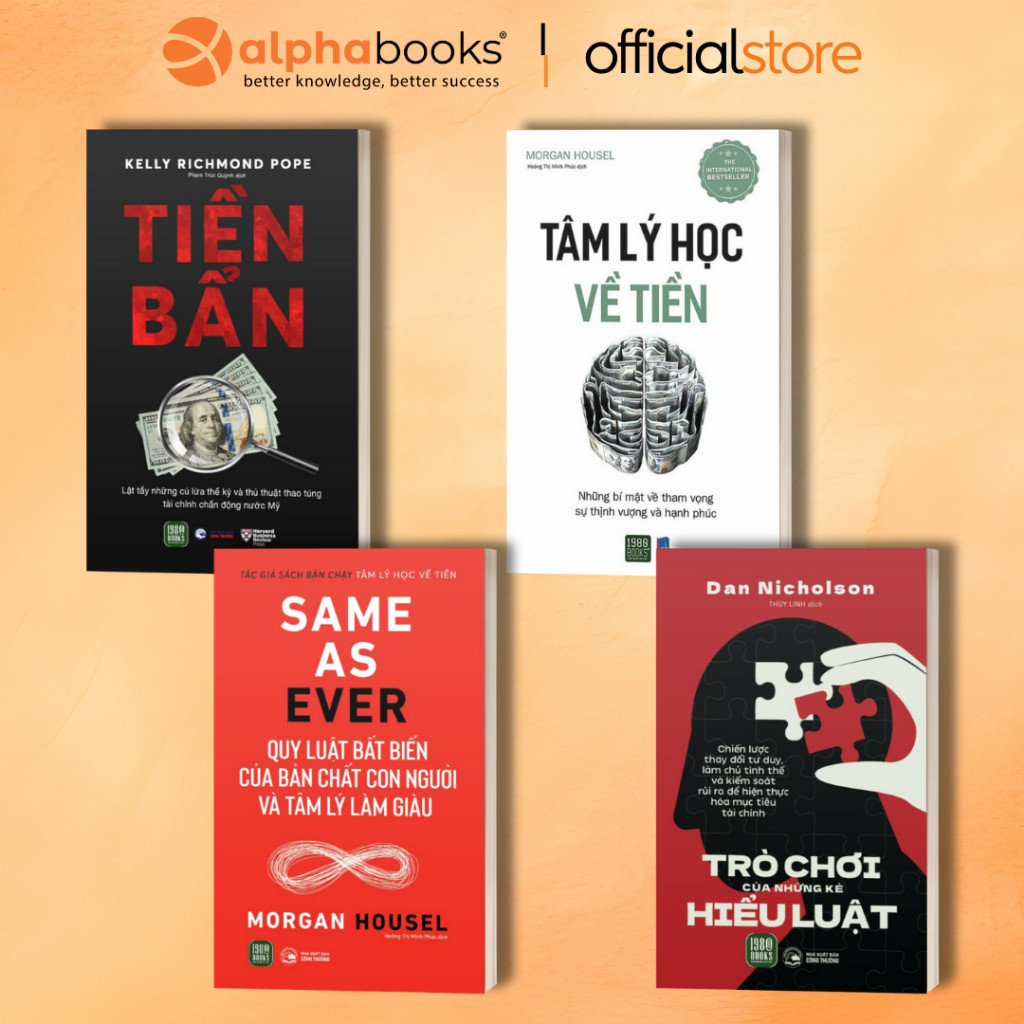 Sách - Lẻ/Combo: Tiền Bẩn + Tâm Lý Học Về Tiền + Same As Ever + Trò Chơi Của Những Kẻ Hiểu Luật