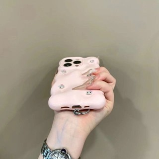 Ốp điện thoại hình mèo kim cương giả ba chiều bong bóng sang trọng cho iPhone16 Pro Max 15 14 13 12 11 Pro Max bảo vệ camera chống sốc chống rơi mặt sau mềm