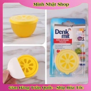 [Mẫu mới nhất] Sáp khử mùi tủ lạnh Denkmit hương chanh