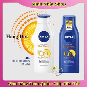 Dưỡng thể Nivea Q10 Vitamin C 400ML giúp sáng da, mềm mịn– Nội địa Đức Đủ Bill
