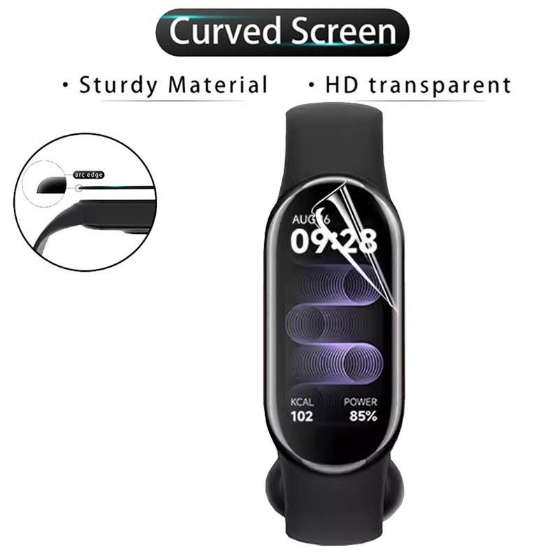 Xiaomi Mi Band 10 9 8 7 Pro Active 6 5 4 4C, màn hình HD trong suốt chống trầy xước, miếng dán hydrogel bảo vệ
