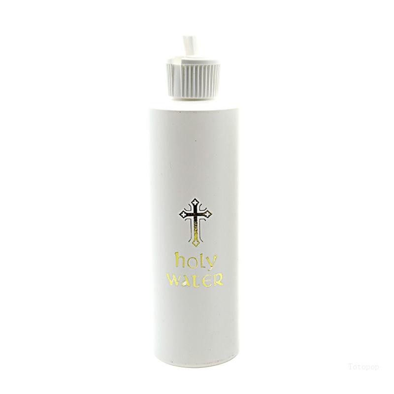 Bình nước thánh Kitô giáo hàng đầu 250ml vàng rỗng cho ngăn rỗng chữ thập