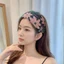 Băng đô rộng BORAGETE, Băng đô ren chống trượt hoa, Băng đô lông rộng thời trang có răng đơn giản hàng ngày